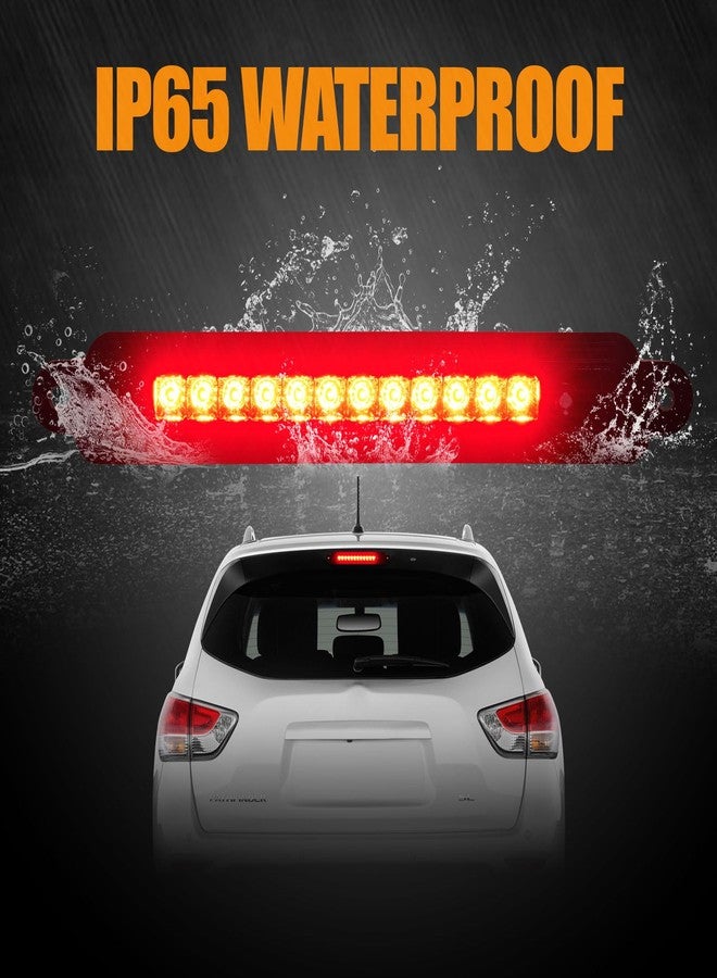 Cxdar Third 3rd Brake Light LED for 2005-2015 Nissan Armada, High Mount Rear Brake Lights Assembly for 2004-2010 Infiniti QX56, Waterproof Center Cab Lamp Stop Light - Image 4